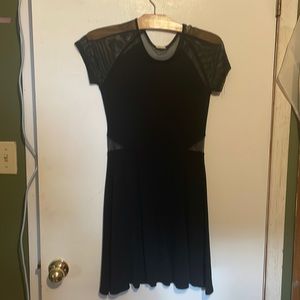 Black dress with side and back cutout